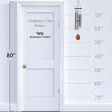 Woodstock Wind Chimes for Outside, Garden Decor, Outdoor Decor for Your Patio and Front Porch (28") Silver Wind Chime Woodstock Mindfulness Chime Medium (WMCM)