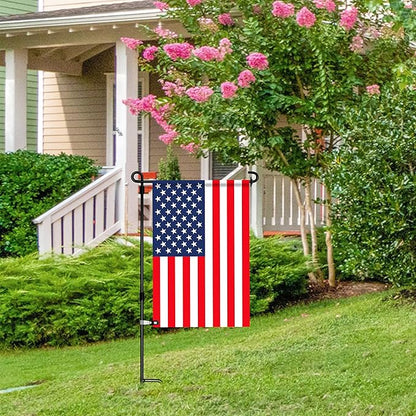 HOOSUN 22 Pack Garden Flags Clips And Stoppers,Clips for Garden Flag Holders,Rubber Stoppers Yard Flag Holder Clip for Small Flags,Garden Flag Stand Accessories