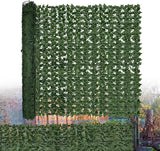 Artificial Ivy Privacy Fence Screen: 60"x 120" (50 Sqft) Anti-Ultraviolet Artificial Hedge Grass Wall, Used for Indoor and Outdoor Green Background, Garden Greening Decoration