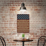 American Flag Star Spangled Banner Metal Signs Are For Home Patios, Terraces, Bars, Wall Decorations And Are 12x8 Inch In Size