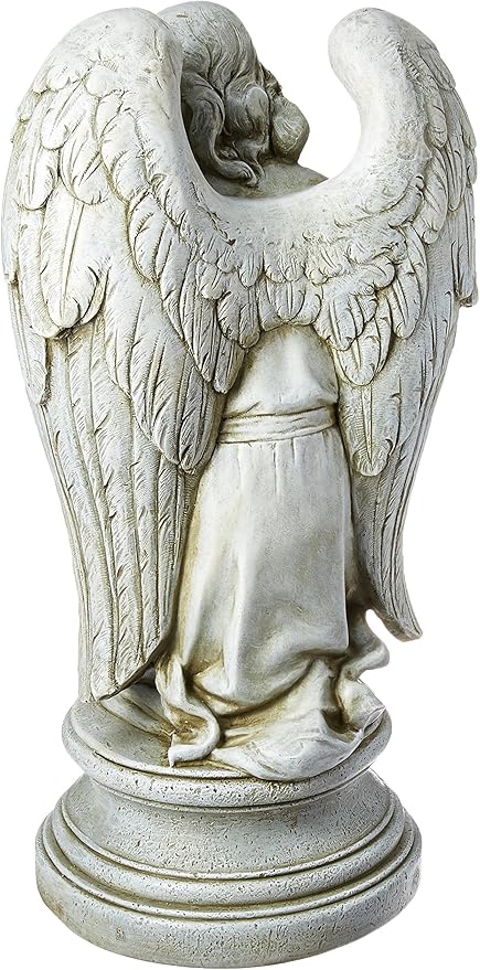 Joseph's Studio by Roman 17.75" H Praying Angel Garden Statue, Religious Outdoor Decor