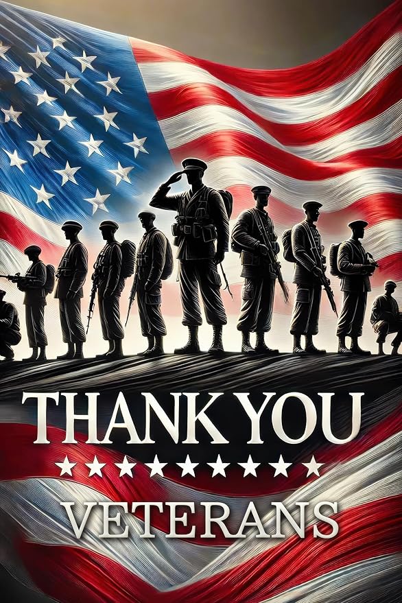 BlissYard Veterans Day Garden Flag 12x18 Inch, Thank You Veterans Double Sided Garden Flag for Outside Yard Decor, Military Veteran Garden Flags Veterans Day Yard Flag, Memorial Honor Gift for Veterans
