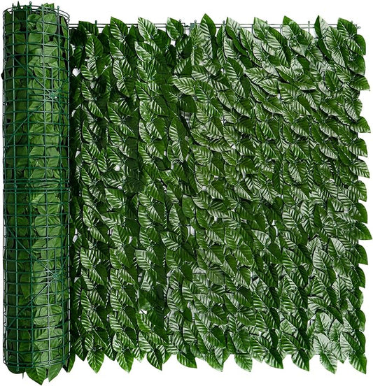 iCover Artificial Ivy Privacy Screen for Fence, 78x98in Strengthened Joint Prevent Leaves Falling Off, Faux Hedge Panels Greenery Vines, Decorative Fences for Outdoor, Garden