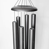 Corinthian Bells by Wind River - 65 inch Silver Vein Wind Chime for Patio, Backyard, Garden, and Outdoor décor (Aluminum Chime) Made in The USA