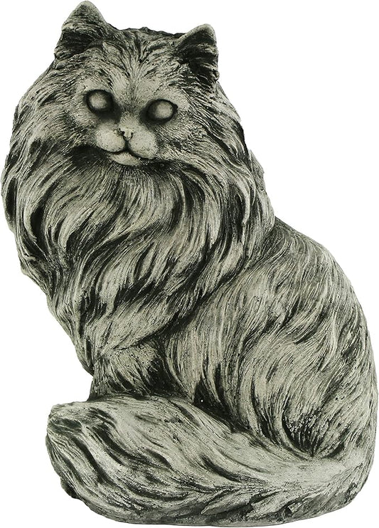 Chester Cat Statue Home and Garden Statues Outdoor Animal Cement Figure Cast Stone Kitten Statuary