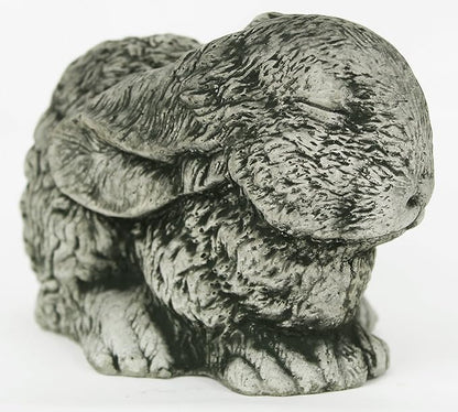 Sleeping Bunny Concrete Garden Statue Cement Animal Figure Cast Stone Bunny Figurine Garden Sculpture Outdoor Rabbit Sculpture