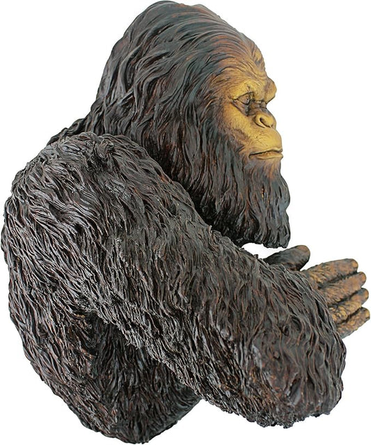Design Toscano DB583078 Bigfoot The Bashful Yeti Indoor/Outdoor Garden Tree Sculpture, 15 Inches Wide, 12 Inches Deep, 15 Inches High, Handcast Polyresin, Full Color Finish