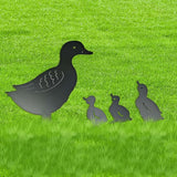 Premium Metal Duck Yard Art, Rustproof Black Silhouette Animal Stake for Garden, Lawn & Patio, Weather Resistant Farmhouse Outdoor Decor