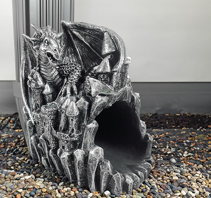 coolboy Gutter Diverter Rain,Dragon Statue Deco Gutter Extension Downspout, Eco-Friendly Resin Gutter Extender Diverter,Splash Block, Perfect Rain Gutter Downspout Extension for 3"x4" Downspouts