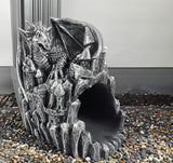 coolboy Gutter Diverter Rain,Dragon Statue Deco Gutter Extension Downspout, Eco-Friendly Resin Gutter Extender Diverter,Splash Block, Perfect Rain Gutter Downspout Extension for 3"x4" Downspouts