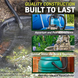 Sealproof 1" Dia. Corrugated Pond Tubing 1-Inch ID, 20 FT Length, Black PVC Kinkproof Strong Flex Tubing Made in USA