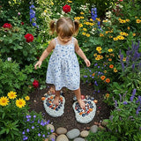 Outdoor Stepping Stone - Courtyard Entrance Paving Stone - Garden Sidewalk Decoration Stone Simulation Pebble (2-Piece Set) # B Small Size