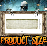 RunNico 400" x 71" Halloween Creepy Cloth - Halloween Spooky Fabric Cloth - Scary Gauze Blood Creepy Clothes for Haunted House Halloweens Party Yard Wall Doorway Outdoors Decoration