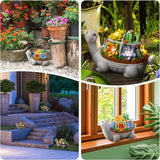 LESES Turtle Garden Decor for Outside Solar Statue Outdoor Clearance, Cute Turtle Solar Statues with LED Lights Lawn Ornaments Decorations for Patio Yard Birthday Gifts
