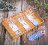 Falytemow Japanese Wind Chimes Set Romantic Flower Wind Bells Handmade Glass Japanese Style Pendant for Outdoor or Indoor Home Decors Pack of 4