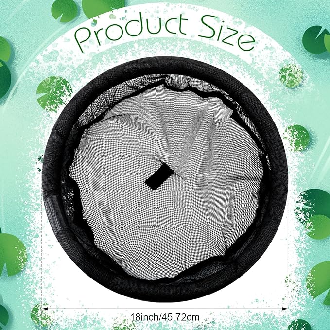 Diameter Fish Barrier Black Flora Round Floating Island Plant Protector for Your Home Pond Protects Fish