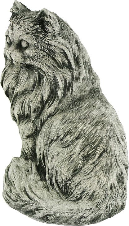Chester Cat Statue Home and Garden Statues Outdoor Animal Cement Figure Cast Stone Kitten Statuary