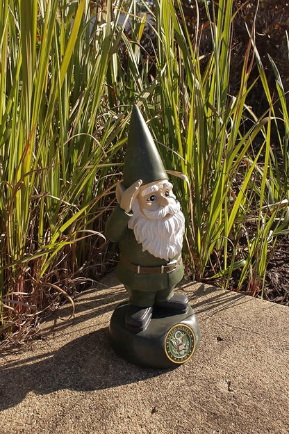 Red Carpet Studios Officially Licensed Military Garden Gnome, 13.25" Tall, United States Army