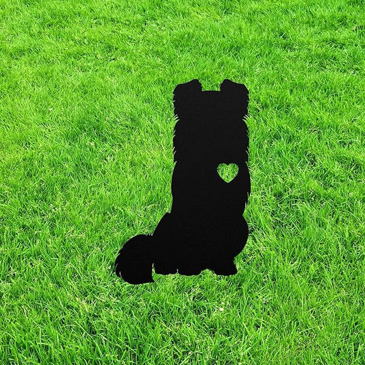 Personalized Shetland Sheepdog Garden Statue Stake,Custom Sheltie Outdoor Art Decor,Memorial Remembrance Sculpture,Outdoor Statue for Yard Garden Porch Lawn Grassland Park Farm Flowerpot Decor.
