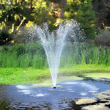 Custom Pro FT 14000 GPH Floating Pond Fountain & Aearator | Complete Kit with 14,000 GPH Pump, 200 Foot Power Cord, 3 Spray Styles and More | 100% USA-Based Customer Service and Warranty Support!