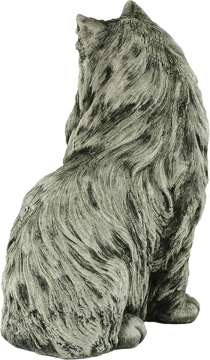 Chester Cat Statue Home and Garden Statues Outdoor Animal Cement Figure Cast Stone Kitten Statuary