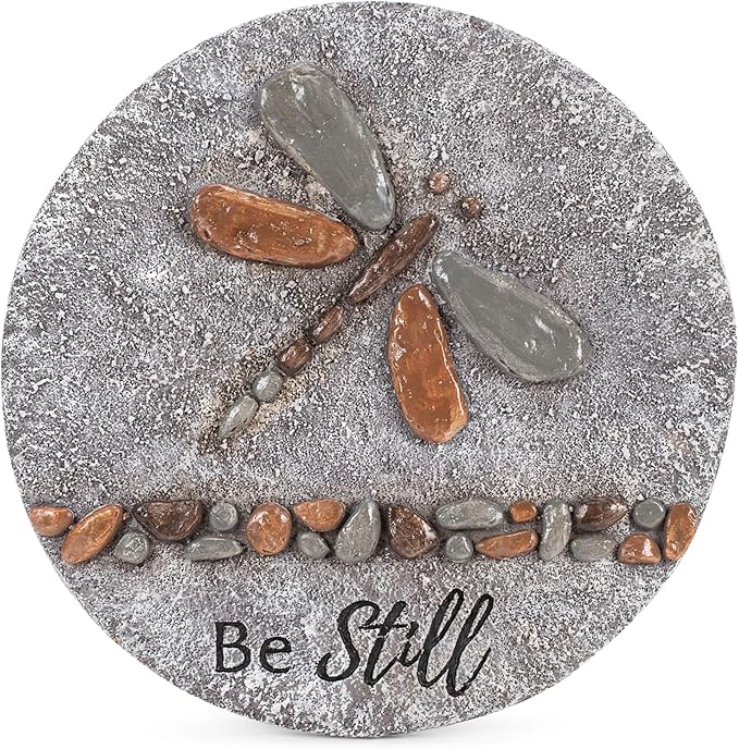 Roman Giftware Inc., Garden Collection, 11.75" D Dragonfly Stepping,Religious, Inspirational, Durable (11x11x1)