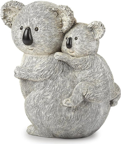 Roman Giftware Inc., Pudgy Pals Collection, Koala and Baby Statue, 8.5" H,Decorative, Garden Gift, Home Outdoor Decor