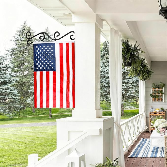 Wall Garden Flag Holder,Wall Garden Flag Stand,Garden Flag Scroll Hanger,Garden Flag Wall Hanger,One Piece Garden Flag Stand For Wall Porch,Great Gifts Ideas