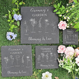 Personalized Garden Stone, Custom Birth Month Flower, Mothers Day Presents, Granny Gifts, Gifts for Mom