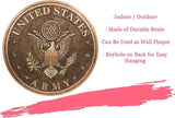 Spoontiques - Garden Décor - U.S. Army Bronze Tone Stepping Stone - Decorative Stone for Garden