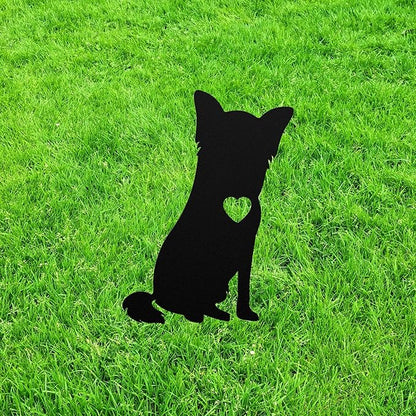 Personalized Chihuahua Garden Statue Stake,Custom Chihuahua Outdoor Yard Art Decor,Memorial Remembrance Sculpture,Outdoor Statue for Yard Garden Porch Lawn Grassland Park Farm Flowerpot Decor.