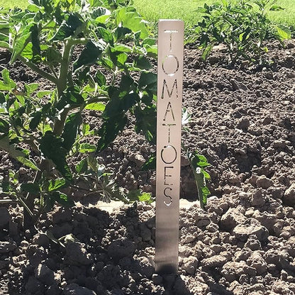 Customizable 12" Metal Garden Markers - Personalized Plant Labels, Herb & Vegetable Stakes, Outdoor Garden Signs, 80+ Varieties for Easy Plant ID (7 pack - 12 inches long)