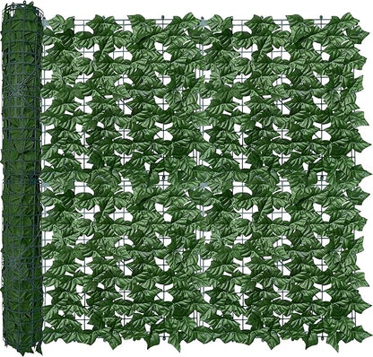 ODTORY Artificial Ivy Privacy Fence Wall Screen,40X120 in UV-Anti Faux Greenery Backdrop Ivy Vine Leaf Hedges Fence Panels for Patio, Balcony, Garden, Backyard Indoor Outdoor Green Wall Decor
