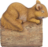 Jolly the Squirrel Gutter Guardian Downspout Statue