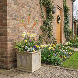 Easter Yard Stakes, 28-Inch 3-Head Carrot Metal Garden Stakes, Rust-Resistant Coiled Iron Wire Outdoor Decor, Spring Easter Decorations Outdoor for Garden, Lawn, Patio, Easter Outdoor Decor