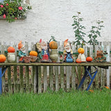 Relaxdays Peeing Gnome, Rude Figurine, Weatherproof, Frost Resistant, Garden Statue, Polyresin, Multicoloured, Synthetic Resin, 10 x 5 x 4 cm