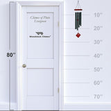 Woodstock Wind Chimes of Pluto Chimes for Outside, 27" Evergreen Small Light Sound Wind Chime Décor for Outdoor Garden, Patio, Porch, Encore Collection