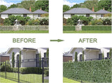 Bybeton Artificial Ivy Privacy Fence Screen - 60" X 120" UV-Anti Fake Leaves Vines - Patio Balcony Privacy, Garden, Backyard Greenery Wall Decor