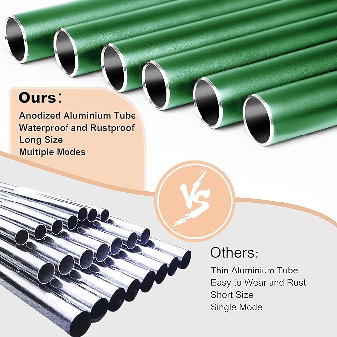 Bursvik Large Aluminium Wind Chimes 37 Inches to Create a Zen Atmosphere Suitable for Outdoor, Garden, Patio Decoration. Classic Wind Chimes with Wind Catcher Suitable as A Gift for Unisex(Green)
