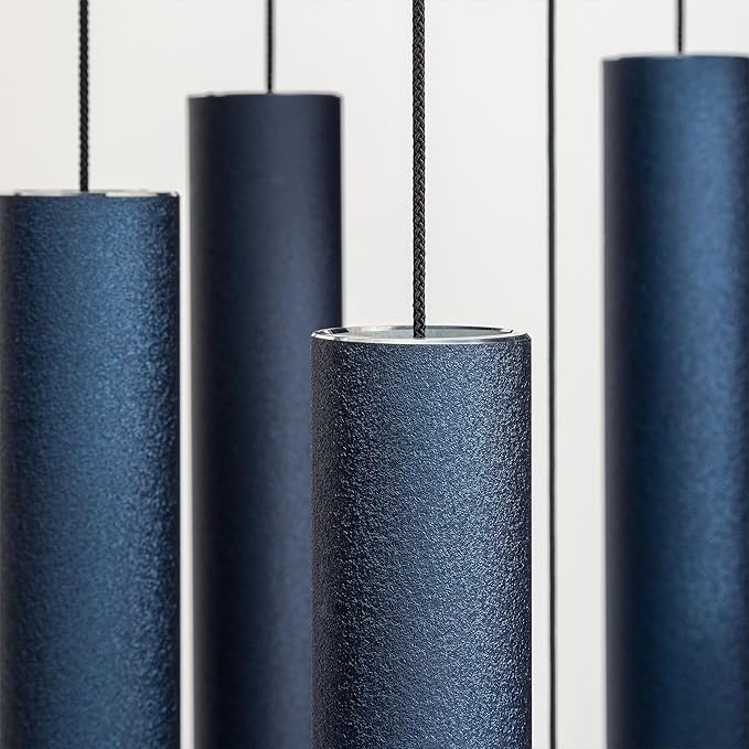 Corinthian Bells by Wind River - 56 inch Midnight Blue Wind Chime for Patio, Backyard, Garden, and Outdoor Decor (Aluminum Chime) Made in The USA