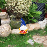 Metal Yard Signs Decor for Rust Prevention, Yard Stakes with Gnomes for Outside Garden Yard Lawn Porch Holiday Party(Blue)