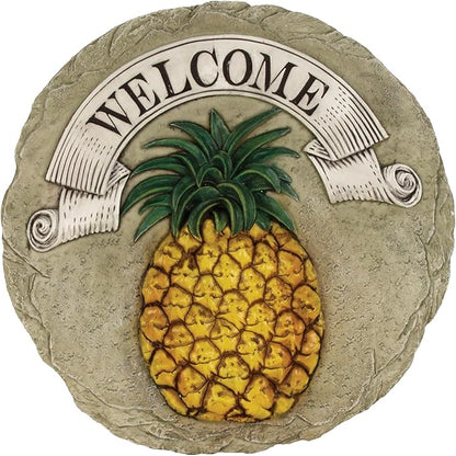 Spoontiques - Garden Décor - Pineapple Stepping Stone - Decorative Stone for Garden