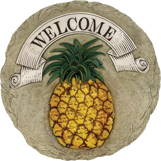Spoontiques - Garden Décor - Pineapple Stepping Stone - Decorative Stone for Garden