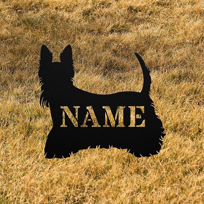 Personalized Scottie Yard Art Statue Stake,Custom Scottish Terrier Outdoor Garden Decor,Memorial Remembrance Sculpture for Yard Garden Porch Lawn Grassland Park Farm Flowerpot Decor.