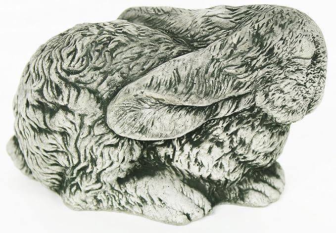 Sleeping Bunny Concrete Garden Statue Cement Animal Figure Cast Stone Bunny Figurine Garden Sculpture Outdoor Rabbit Sculpture