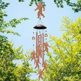 YHmall Big Foot Wind Chimes for Outside, 35" Big Foot Gifts for Women Men Mom Dad, Metal Windchimes Outdoors for Patio Yard Home Garden Decorations