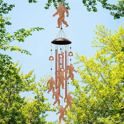 YHmall Big Foot Wind Chimes for Outside, 35" Big Foot Gifts for Women Men Mom Dad, Metal Windchimes Outdoors for Patio Yard Home Garden Decorations