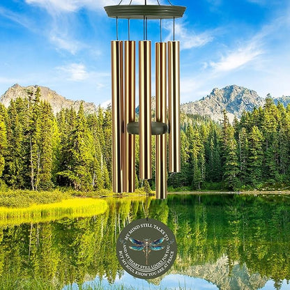 ASTARIN Personalized Wind Chimes, Memorial Wind Chimes, Dragonfly Custom Name Sympathy Gifts Windchime for Loss of Loved One, Condolences 30in/36in Wind Chime for Loss of Loved Ones(Produced in USA)