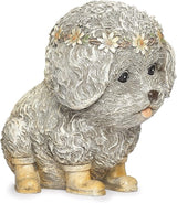 Roman Garden - Dog in Rain Boots Statue, 9H, Pudgy Pals Collection, Resin and Dolomite, Decorative, Garden Gift, Home Outdoor Decor, Durable, Long Lasting
