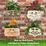 Grandma Violet Stone Wash The Face Statue Tree & Patio Wall Planter
